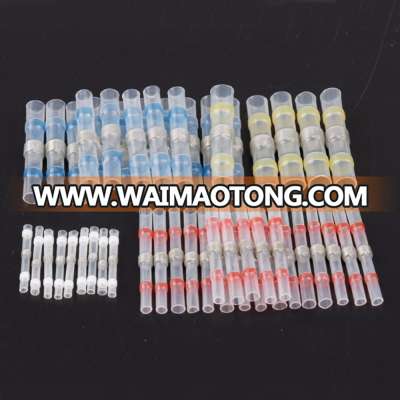 wholesale tinned copper waterproof solder seal electrical wire terminals heat shrink butt connectors