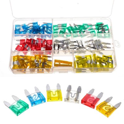 Urlwall 120pcs Small Size Car Fuse Low Profile Blade Type Set For Automotive Boat Truck Standard Fuse 5a/10a/15a/20a/25a/30a